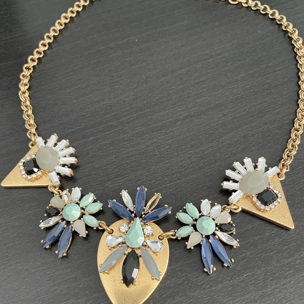 J. Crew Patterned Statement Necklace